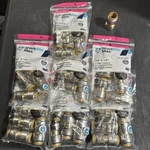 28 Sharkbite Push Connect Straight Coupling + 1) 1/2X1/2 Fip (358). Fixed Price $160.00.