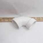Genova 90 Degree Sanitary Elbow Pipe Fitting White 1-1/2" 72815. Fixed Price $5.57.