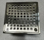 Jones 4" Square Shower Drain Strainer With 2" Brass Spud D6094BN Brushed Nickel. Fixed Price $34.95.