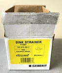 Geberit Kitchen Sink Strainer 3.5" P1207 152.675.GG.3 Polished Brass Finish. Fixed Price $17.95.