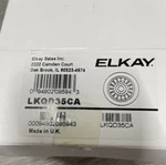 Elkay LKQD35CA 3-1/2" Disposal Flange With Basket Strainer, Caviar. Fixed Price $21.59.