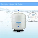Reverse Osmosis Pressurized Water Storage Tank 4.4 Gallon Pa-e RO-132 + Valve. Fixed Price $74.95.