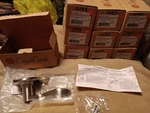10 Copper Creek Waverlie Dummy Door Levers, Right Hand Satin Stainless. Fixed Price $30.00.