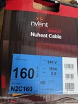 Nuheat Underfloor Electric Radiant Heating Cable 120/240V Nvent 160SQFT. Fixed Price $699.00.