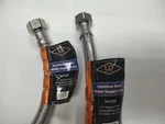 One Pair- Ld 16" Water Supply LINE1/2" Fips X 3/8" Comp A5132R Stainless Steel. Fixed Price $9.00.