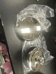 F-7. Westbrass Twist & Close Tub Trim Set, Polished Nickel D94-2-05. Fixed Price $19.99.