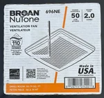 Broan-nutone Bathroom Exhaust Fan 50 Cfm Wall/ceiling 696NE (ob). Fixed Price $25.00.