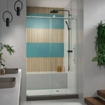 Dreamline Enigma-x 44 To 48" 76" Sliding Shower Door Brushed Stainless Steel. Fixed Price $552.50.