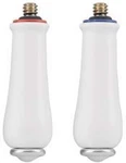 New Moen Monticello 97376 Large Lever Handle Inserts Porcelain Chrome Set Of 2. Fixed Price $59.95.