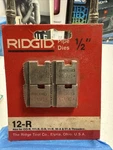 Ridgid 37835 Steel 12-R High Speed 1" Pipe Dies New Old Stock. Fixed Price $47.77.