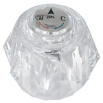 Knob Handle In Clear For Delta Tub Shower Faucets Replacement White. Fixed Price $15.98.