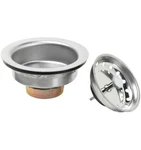 Glacier Bay Fixed Post Kitchen Sink Strainer Stainless Steel 7043-103SS. Fixed Price $10.00.