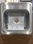 New Dayton D115152 Single Bowl Top Mount Stainless Steel Bar Sink. Fixed Price $69.00.