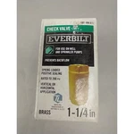 Everbilt 1-1/4 In. X Female Npt Solid Brass Check Valve EBCV125NL. Fixed Price $15.00.