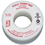Thread Sealant Tape, Poly-temp, Medium Density, 3/4 In X 43 Ft L, White. Fixed Price $12.76.