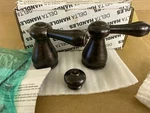 Delta H278RB Small Leland Faucet Handle Set Oil Rubbed Bronze Nos. Fixed Price $59.00.