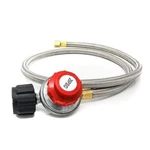 4 Ft. Psi 20 High Pressure Propane Regulator And Steel Braided Hose. Fixed Price $15.15.