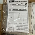 Toto Ecopower Auto Flush Valve 1.28 New In The Box With Paperwork. Fixed Price $248.00.