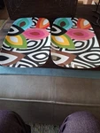 French Bull 13" Rectangular - Melamine Platters 2 Identical Set. Fixed Price $22.00.