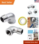 Premium 304 Stainless Steel 90 Degree Elbow Pipe Fittings - 1/2" Npt Thread. Fixed Price $22.99.