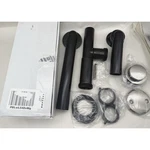 593144-07 Black 1-1/2" Tubular Tip-toe Bath Waste Drain Kit, Satin Nickel *read. Fixed Price $42.00.