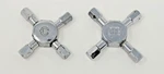 Lasco HC-62 Fit-all Chrome Cross Handle Sink Faucet Knobs Hot Cold Repair. Fixed Price $15.95.