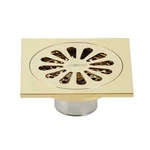 Kingston Brass BSF4161PB Watercourse Sunburst 4" Square Grid Shower Drain (r). Fixed Price $44.99.