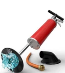 Meisterfaktur Xxl High Pressure Portable Toilet Plunger & Drain Blaster Pump Red. Fixed Price $45.99.