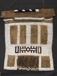 Native American Beaded Hide Panel Apron Vest Plains Style Fringe 22 X21. Fixed Price $125.00.