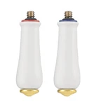 New Moen Monticello Porcelain/brass Small Lever Handle Inserts 97560 Set Of 2. Fixed Price $59.95.