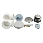 Proflo PFW0351 Waste And Overflow Pvc Toe Tap Kit In Brushed Nickel. Fixed Price $25.50.