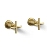 Kohler T14429-3-2MB Purist Deck-mount Bath Faucet W/ Cross Design Slight Wear. Fixed Price $463.81.