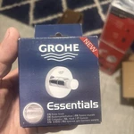 Grohe 40364001 Chrome Essentials Wall Mounted Single Bathroom Robe Hook New. Fixed Price $25.00.