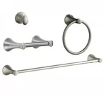 Kohler Coralais Bathroom Set: Towel Bar & Ring, Robe Hook, Toilet Paper Holder. Fixed Price $94.99.