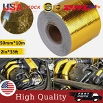 Gold Intake Heat Reflective Tape Wrap Self Adhesive High Temperature 2"33FT Us. Fixed Price $9.99.