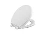 Kohler K-4009-0 Reveal Round Toilet Seat, Soft Close, White, Used. Fixed Price $81.95.