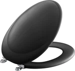 Elegant Revival Black Toilet Seat K-4615-CP-7 For Bathroom Upgrade. Fixed Price $345.99.
