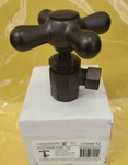 Westbrass D103X-12 Cross Handle Angle Stop, 1/2" Ips 3/8" Od,oil Rubbed Bronze. Fixed Price $29.00.