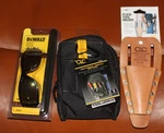 Clc Tool Accessory Storage, Leather Plier Holder, Dewalt Safety Glasses. Fixed Price $24.99.