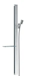 Hansgrohe 27640000 Mirror Shower Rod With Hose & Glass Shelf New. Fixed Price $250.00.