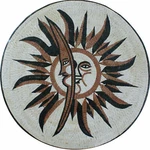 Sun Moon Shine Brick Floor Decor Wall Home Marble Mosaic. Fixed Price $235.00.