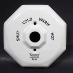 Vintage Bath Shower Escutcheon White Porcelain Standard Re-nu. Fixed Price $118.75.