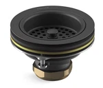 Kohler Duostrainer Kitchen Sink Basket Drain Matte Black. Fixed Price $100.00.