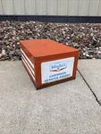 Vintage Mobil Pegasus Customer Service Record Metal File Box Oil Garage Sign. Fixed Price $59.99.