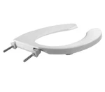 Church 255 000 Commercial Heavy Duty Open Front Toilet Seat Elongated. Fixed Price $15.00.