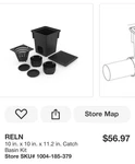 Reln 10 In. X 11.2 Catch Basin Kit. Fixed Price $42.75.