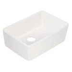 Whitehaus Basichaus Farmhaus Apron Front Fireclay 24" Single Bowl Kitchen Sink. Fixed Price $399.99.