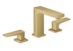 Hansgrohe 32516251 Metropol Widespread Faucet 110 Lever Handles Popup Drain. Fixed Price $350.00.