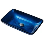 Kraus GVR-204-RE-SO Blue 21-7/8" Irruption Glass Vessel Bathroom Sink Only. Fixed Price $134.95.