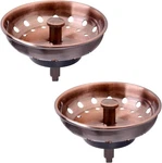 Antique Copper Kitchen Sink Strainer And Stopper 2 Pack Durable Rustproof Design. Fixed Price $24.89.